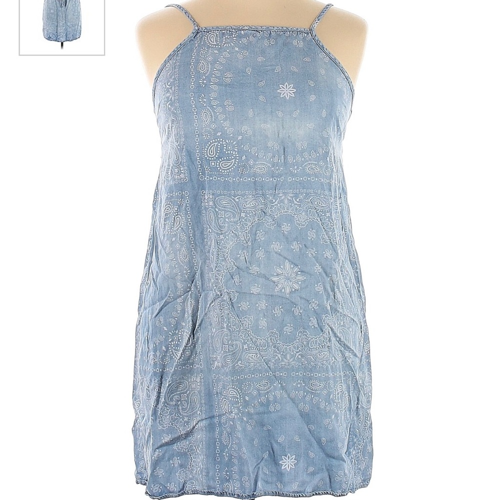 Thread & Supply Denim-Like Paisley Print Dress